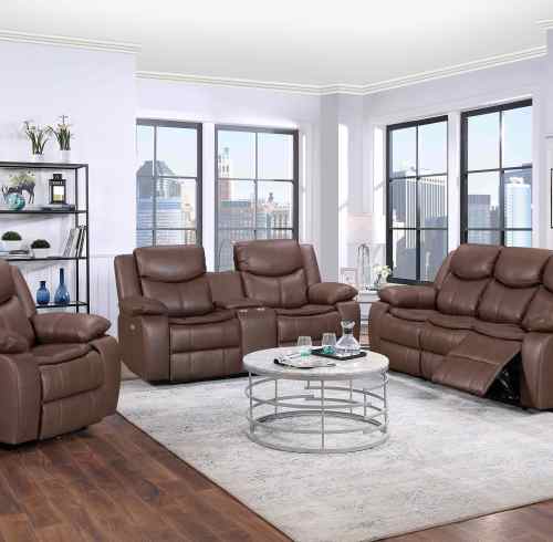 Different Cobina Recliner Sofa Set For Living Room Furniture With LED Light