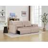 A Power Reclining Sleeper Sofa with an adjustable headrest and lumbar support
