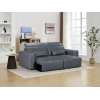 A Power Reclining Sleeper Sofa with an adjustable headrest and lumbar support