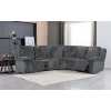 Plush Sectional Recliner Sofa with Bluetooth Speaker