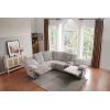 Plush Sectional Recliner Sofa with Bluetooth Speaker