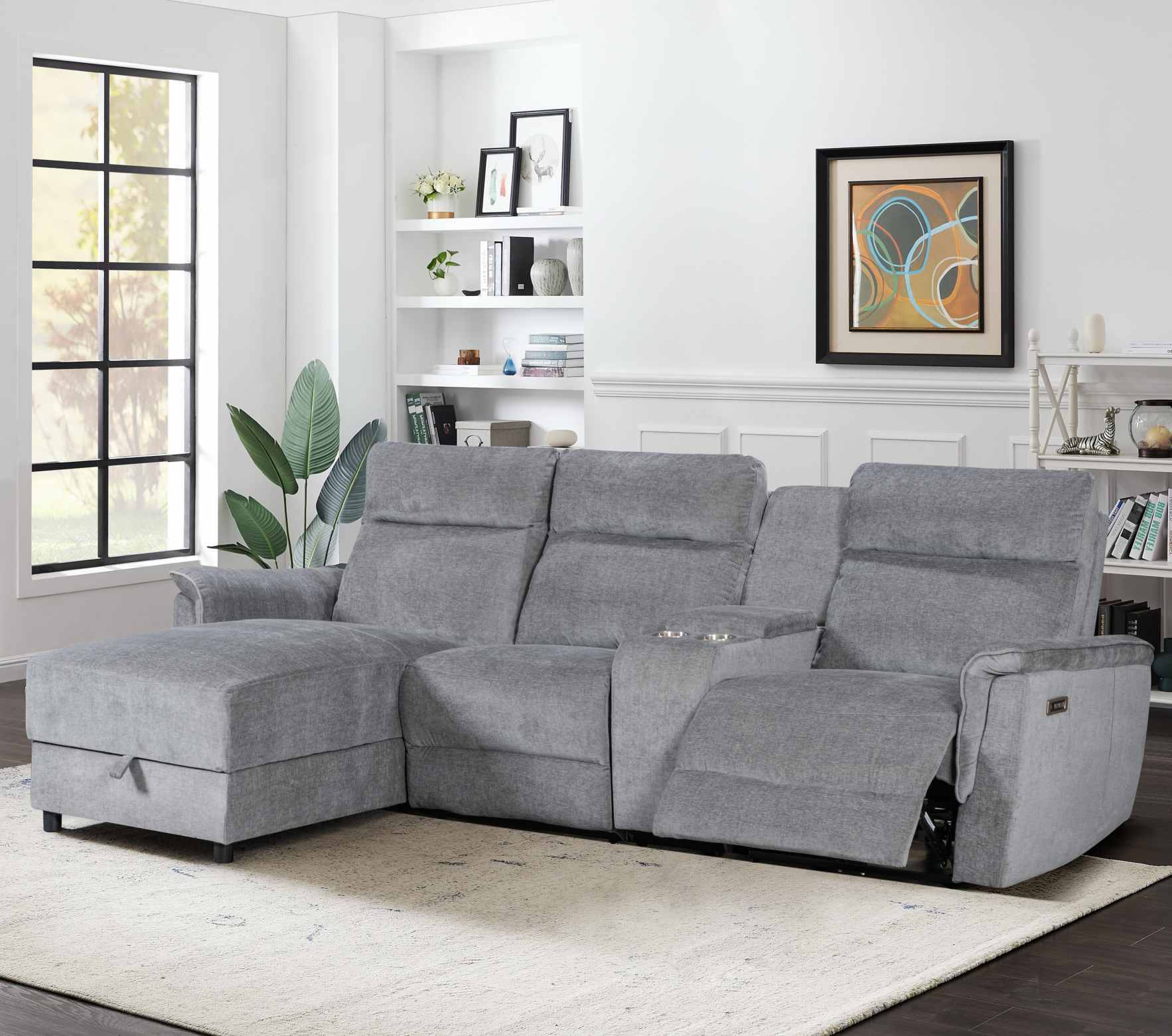 fabric recliner sofa