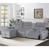 Electric Modular Recliner Sofa with Chaise Lounge and Storage