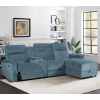 Electric Modular Recliner Sofa with Chaise Lounge and Storage