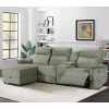Electric Modular Recliner Sofa with Chaise Lounge and Storage