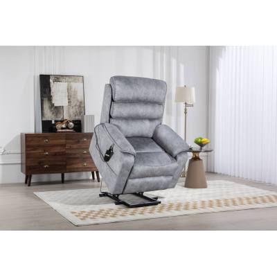 Elderly recliner chair with wireless charging and cup holder