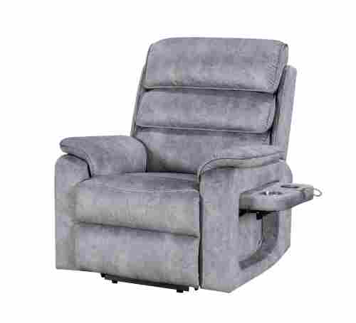 Elderly recliner chair with wireless charging and cup holder