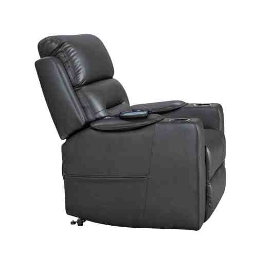 Electric lift chair with 8-point massage function and storage armrests.