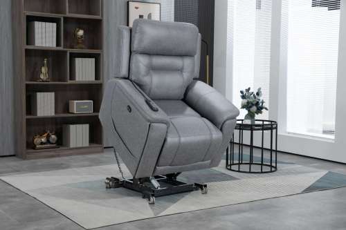 Three-motor adjustable elderly chair with airbag massage