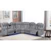 Sectional Recliner Sofa with Bluetooth speakers and Massage and Heating