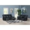 Manual Reclining Sectional with Integrated Bluetooth Speaker.