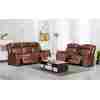 Manual Reclining Sectional with Integrated Bluetooth Speaker.