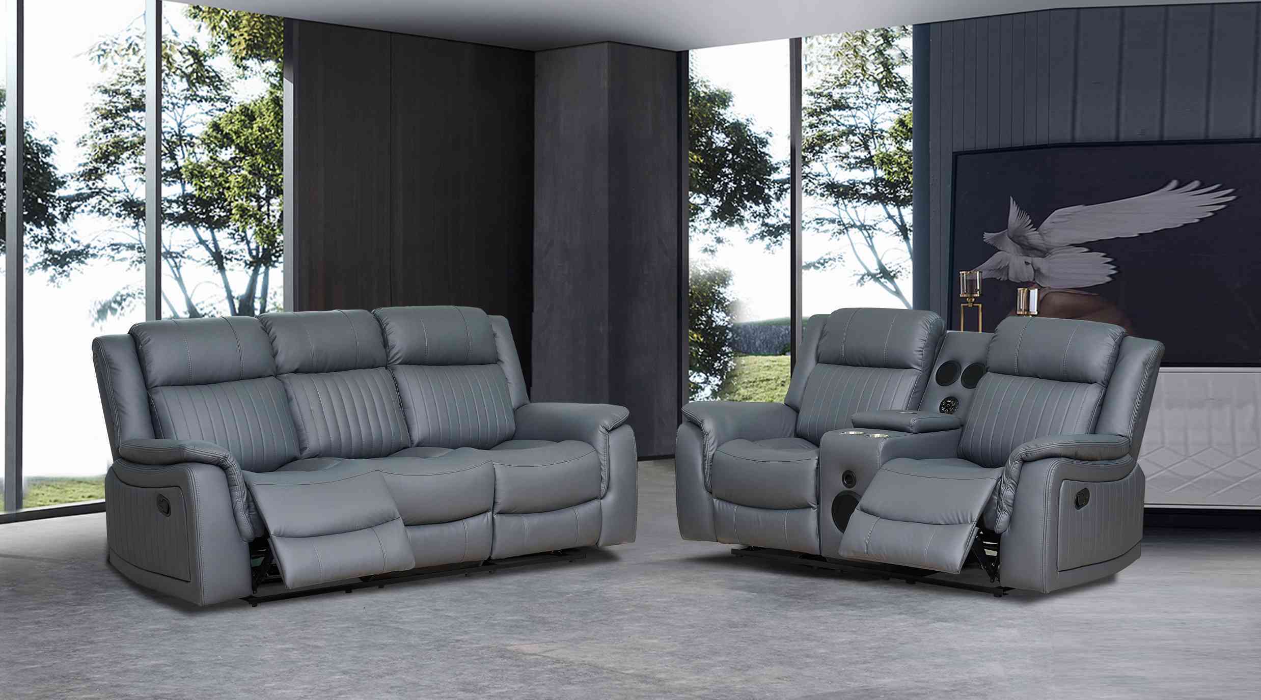 fabric recliner sofa