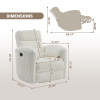 High Resilience Sponge Breathable fabric Recliner Chair for Nursery Room