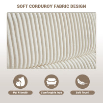 Fabric Recliner Chair with High Resilience Sponge Breathable for Nursery Room