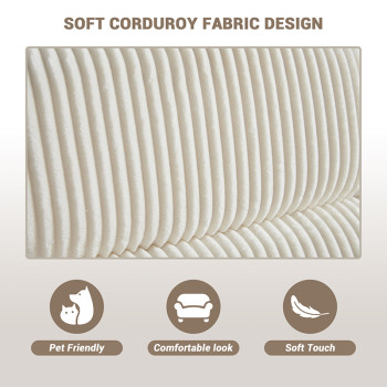 Fabric Recliner Chair with High Resilience Sponge Breathable for Nursery Room