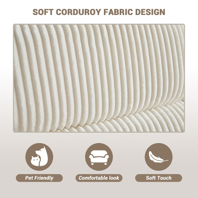 Fabric Recliner Chair with High Resilience Sponge Breathable for Nursery Room