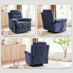 Hypoallergenic Polyester Fiber Nursery Recliner Chair for Living Room