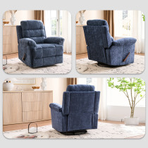 Nursery Recliner Chair with Hypoallergenic Polyester Fiber for Living Room