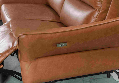 Power Reclining Sofa with Chaise and Integrated Reading Light