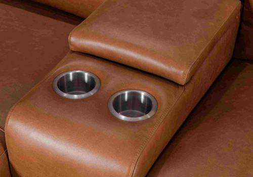 Power Reclining Sofa with Chaise and Integrated Reading Light