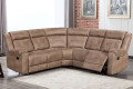 Air Leather Recliner Sofa Sectional with Supportive Sponge