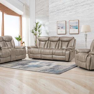 Manual Recliner Sofa Set for Living Room