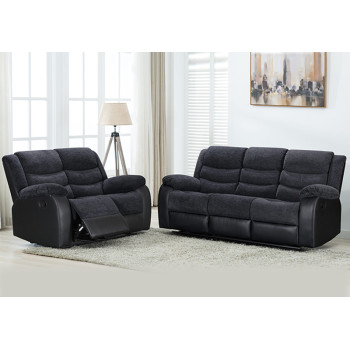 Manual Recliner Sofa For Living Room With Drop Down Table