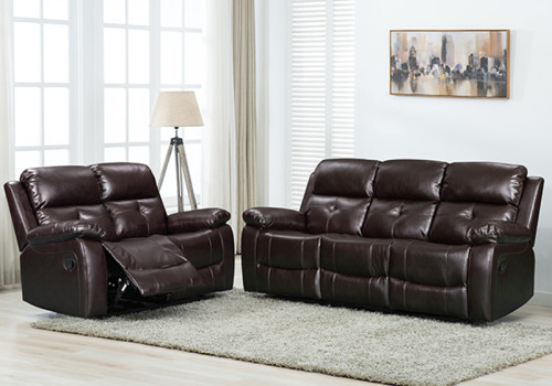 Manual Recliner Sofa For Living Room With Drop Down Table
