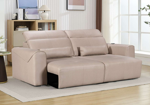 Power Recliner Sofa with Adjustable Headrest
