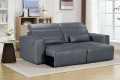 Power Recliner Sofa with Adjustable Headrest