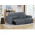 Power Recliner Sofa with Adjustable Headrest