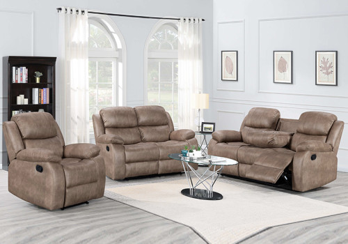 Technology Fabric Recliner Sofa Set For Living Room