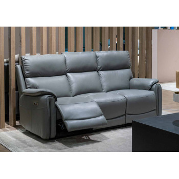 3-Seater Recliner Sofa with USB & Type-C Ports