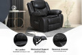 Air Leather Manual Motion Recliner Chair for Sale With Massage and Heating