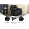 Air Leather Manual Motion Recliner Chair for Sale With Massage and Heating
