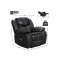 Air Leather Manual Motion Recliner Chair for Sale With Massage and Heating