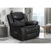 Air Leather Manual Motion Recliner Chair for Sale With Massage and Heating