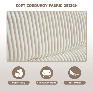 Fabric Recliner Chair with High Resilience Sponge Breathable for Nursery Room