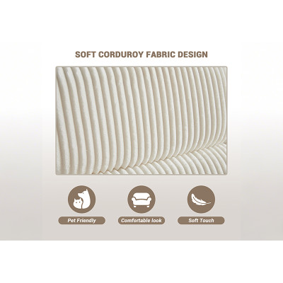 Fabric Recliner Chair with High Resilience Sponge Breathable for Nursery Room