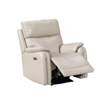 Real Leather Recliner Sofa with Energy Efficient Motor for Apartment Living