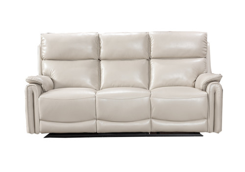 Real Leather Recliner Sofa with Energy Efficient Motor for Apartment Living