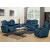 Genuine Leather Power Reclining Sofas with Bluetooth Speaker and Cup Holder