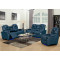 Genuine Leather Power Reclining Sofas with Bluetooth Speaker and Cup Holder