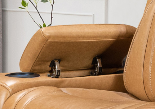 Luxury Genuine Leather Power Recliner Sofa with Silent Motor