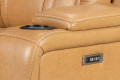 Luxury Genuine Leather Power Recliner Sofa with Silent Motor