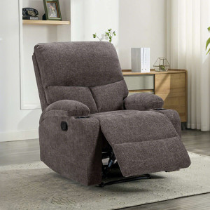 Comfortable Manual Recliner with Cup Holder