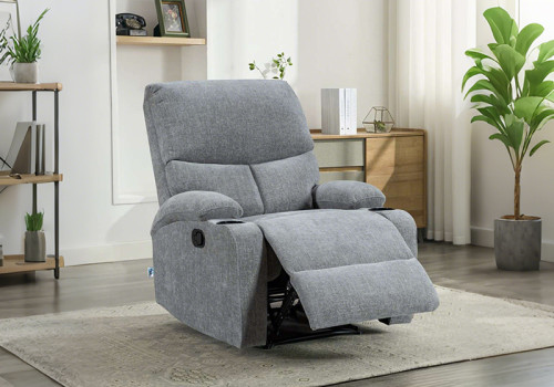 Comfortable Manual Recliner with Cup Holder