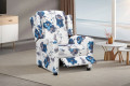 Soft Reclining Chair with Comfortable Floral Fabric