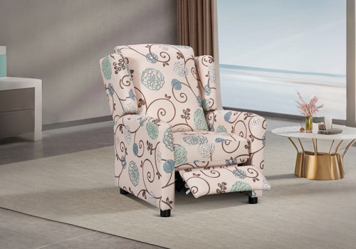 Soft Reclining Chair with Comfortable Floral Fabric